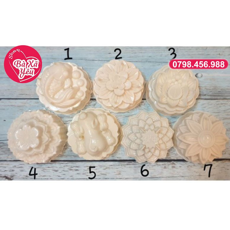 Combo 7 khuôn tạo hình bánh , rau câu 3D - BX3410