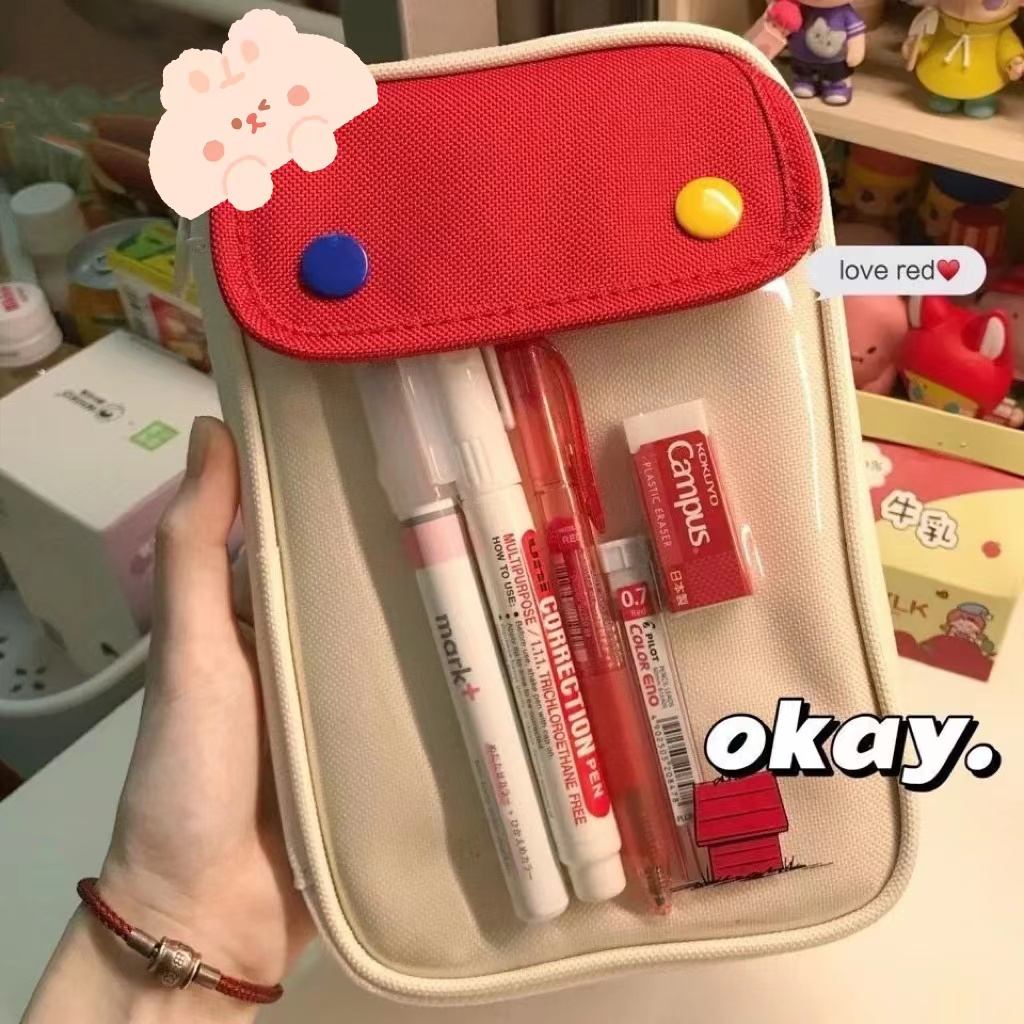 Túi Đựng Bút Đa Năng Sức Chứa Lớn Chống Bụi Bẩn Dành Cho Trẻ Em