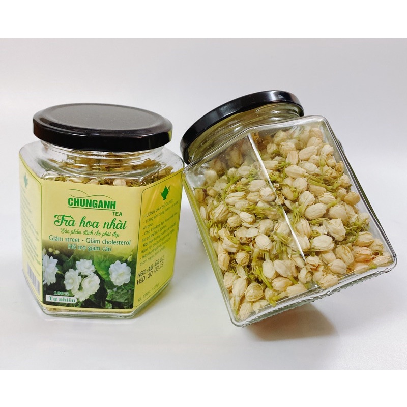 TRÀ HOA NHÀI CHUNG ANH TEA LỌ 25G/ TRÀ HOA NHÀI NGUYÊN BÔNG/ TRÀ NỤ HOA NHÀI/ TRÀ HOA NHÀI KHÔ