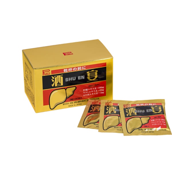 VIÊN UỐNG SHUEN RIBETO NHẬT BẢN - Bảo vệ gan, thải Độc Gan, hỗ trợ giải rượu - Gói 3 viên, hộp 30 gói