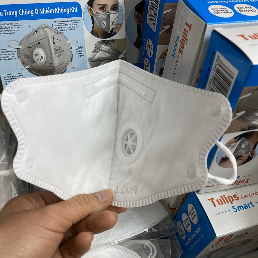 Khẩu trang 6 lớp đạt tiêu chuẩn N90 & N95 có van 1 chiều lọc mùi hôi, lọc độc, kháng khuẩn | BigBuy360 - bigbuy360.vn