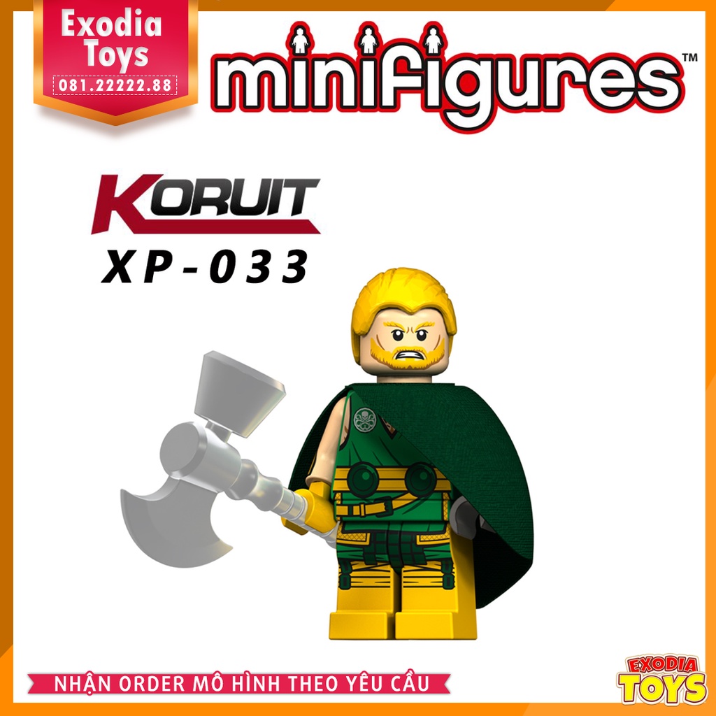 Xếp hinh Minifigure Siêu anh hùng vũ trụ Marve và DC Comics - Đồ Chơi Lắp Ghép Sáng Tạo - KORUIT KT1004