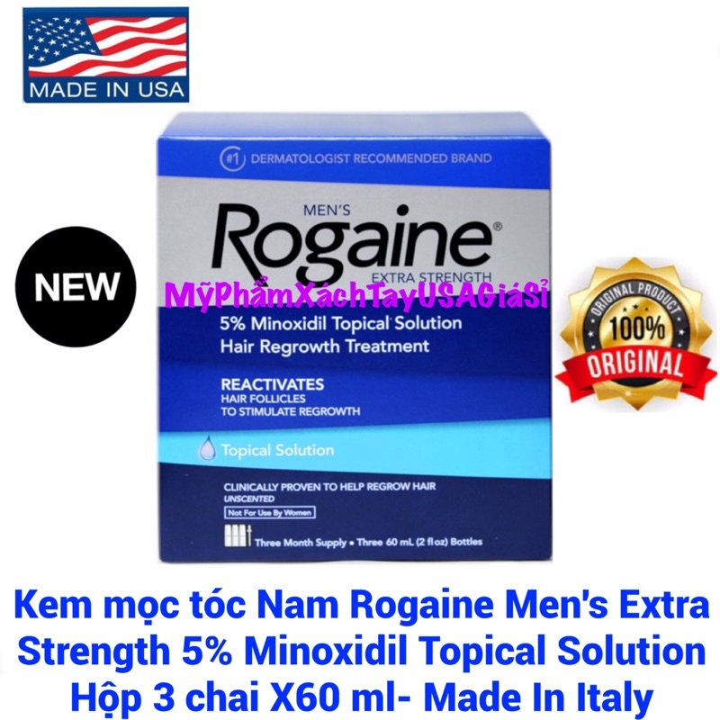 Mọc tóc cho nam Men's Rogaine 5% Minoxidil Solution
