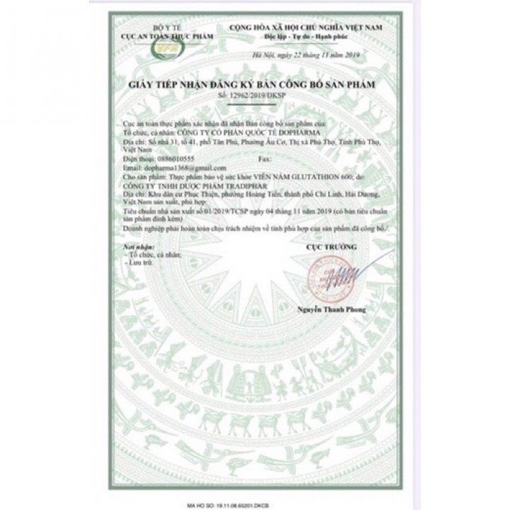 Viên uống trắng da Glutathione 600 Doctor Lacir chính hãng - Viên trắng da Dr Lacir