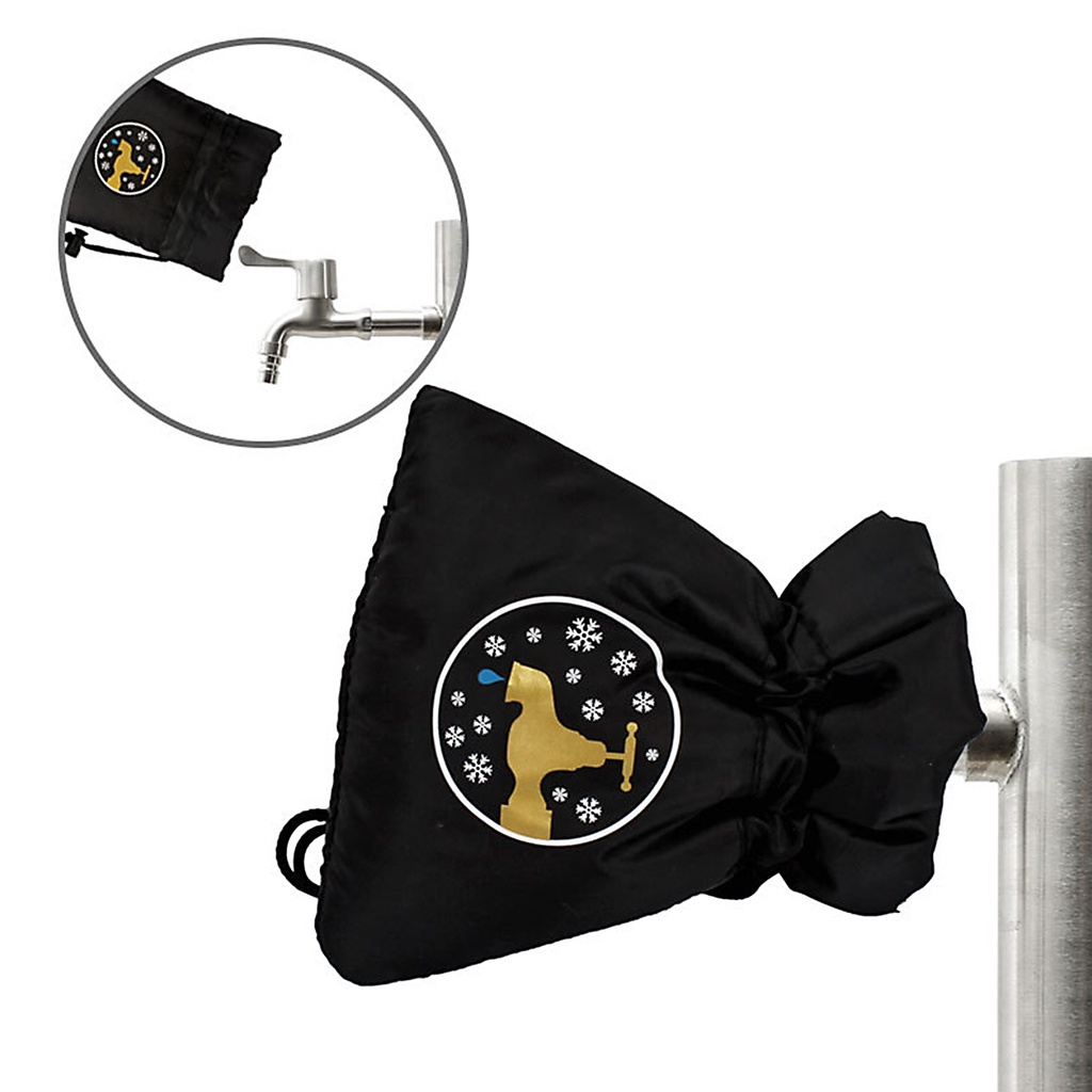 Túi bọc bảo vệ vòi nước cách nhiệt 15 X 17cm bằng Polyester + Pp Cotton giữ ấm mùa đông in Logo phong cách mới