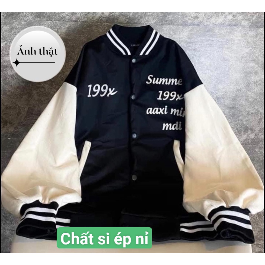 Áo Khoác Bomber Nữ, Áo Khoac Nữ Unisex Nam Nữ 199x Phối Tay Form Rộng  Thiết Kế Cá Tính 🌸 | BigBuy360 - bigbuy360.vn