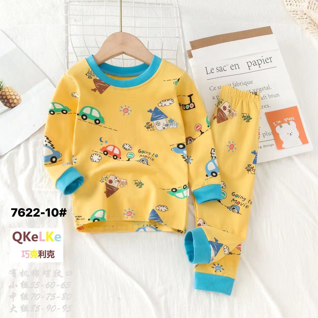 Bộ dài tay bé trai 2-8 tuổi xuất Hàn in nhiều hình ngộ nghĩnh . Độ bộ cotton cho bé dày dặn co giãn 4 chiều