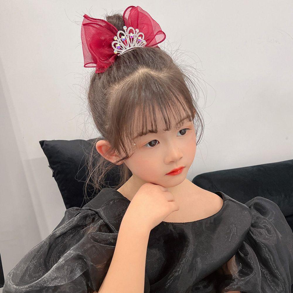 Kẹp Tóc Hình Nơ Dễ Thương Cho Nữ|Dây Buộc Tóc Chiffon Nhiều Màu Phong Cách Hàn Quốc