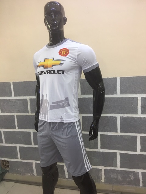 Bộ thể thao nam CLB MU màu trắng