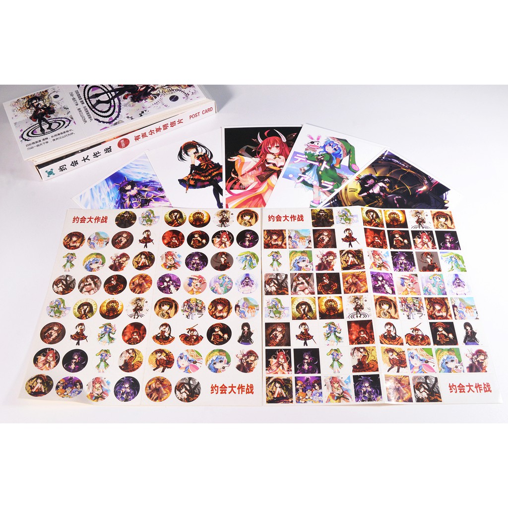 Hộp Postcard, Bưu thiếp Anime - Date a Live 19x9.5cm [AAM] [PGN22]