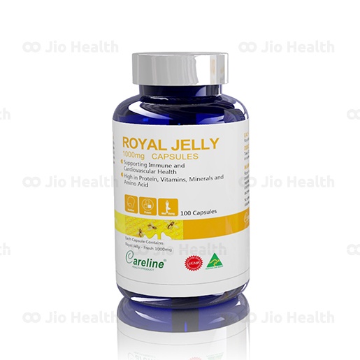 CARELINE Viên uống sữa ong chúa Careline Royal Jelly 100 Viên  Hộp 100 viên  Royal Jelly Fresh 1000 mg