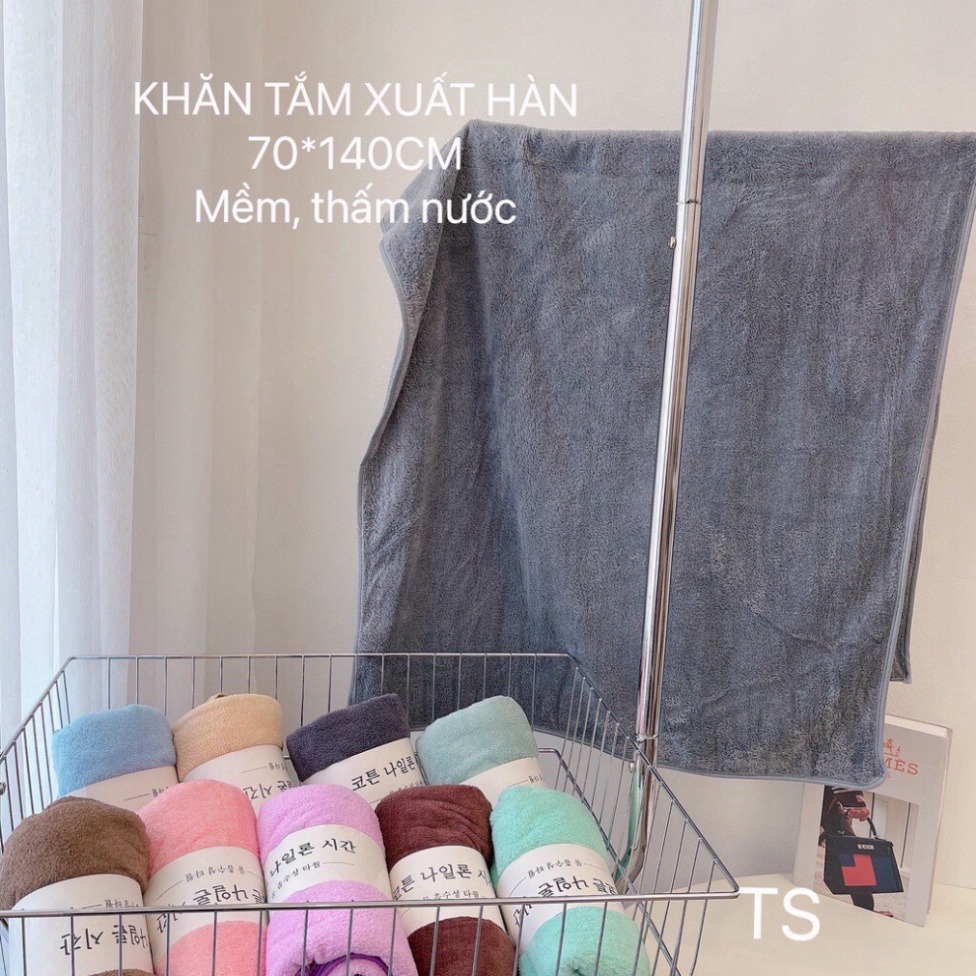 Khăn tắm Hàn Quốc 140cm x 70cm - Khăn tắm lớn cho bé 70x140