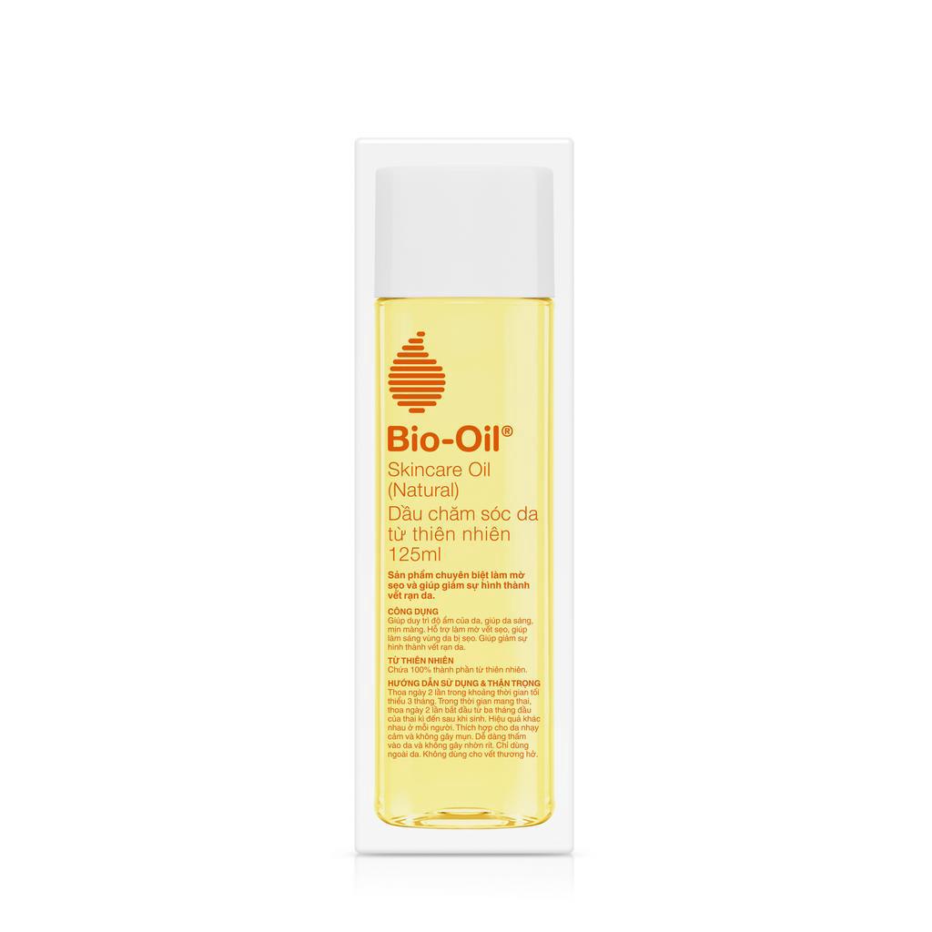 Dầu Chăm Sóc Da Thiên Nhiên Mờ Rạn Da BIO-OIL SKINCARE NATURAL OIL (Chai 125ml) - Tặng BIO-OIL SKINCARE NATURAL OIL 25ML