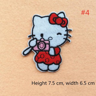 Sticker ủi thêu hình Hello Kitty