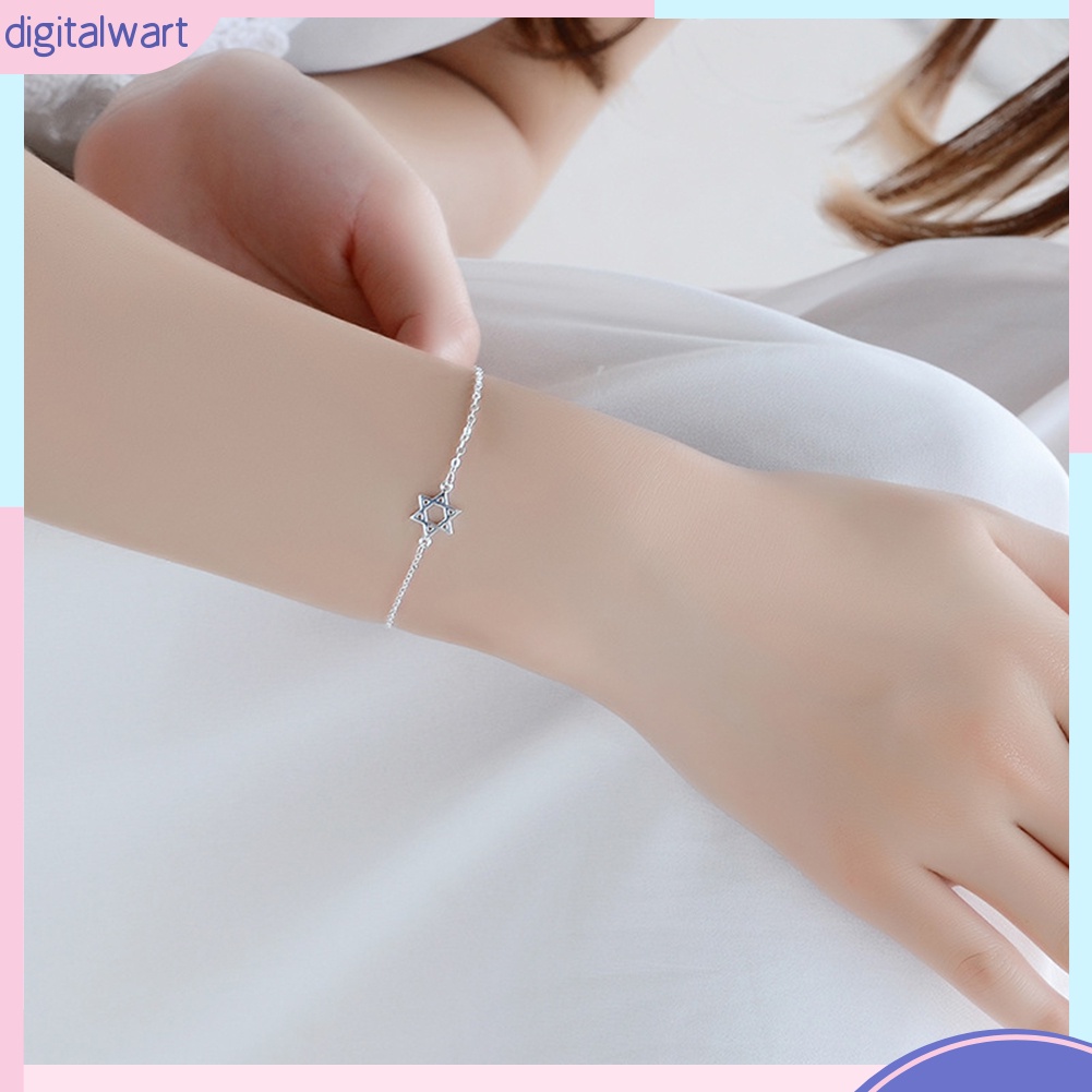 Lắc tay hình ngôi sao 6 cánh xinh xắn cho nữ