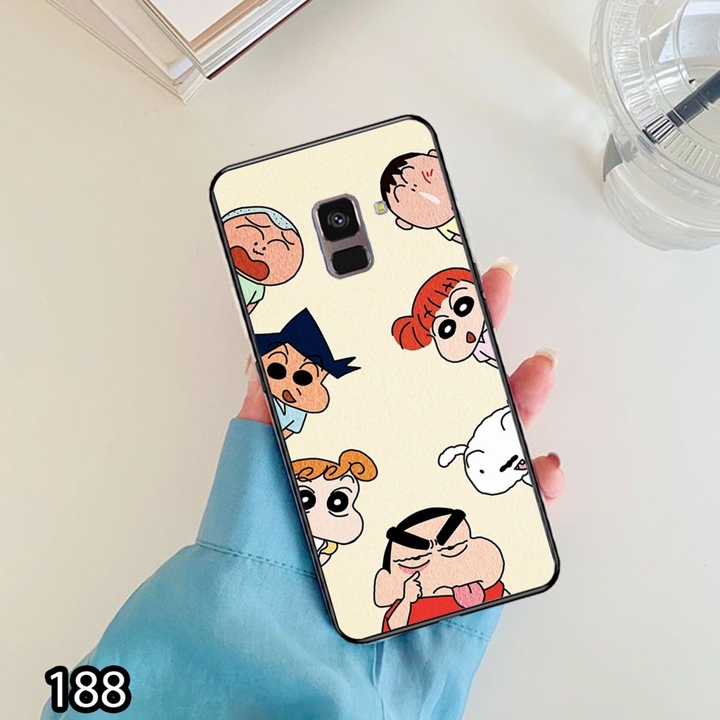Ốp lưng Samsung A6-2018/A6 Plus/A8-2018/A8 Plus in hình Cậu bé Shin siêu đẹp, lạ_KINGSTORE.HN_Ốp SS A6/A6P/A8/A8P