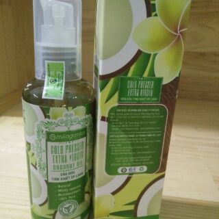 Dầu dừa tinh khiết ép lạnh Milaganics 100ml