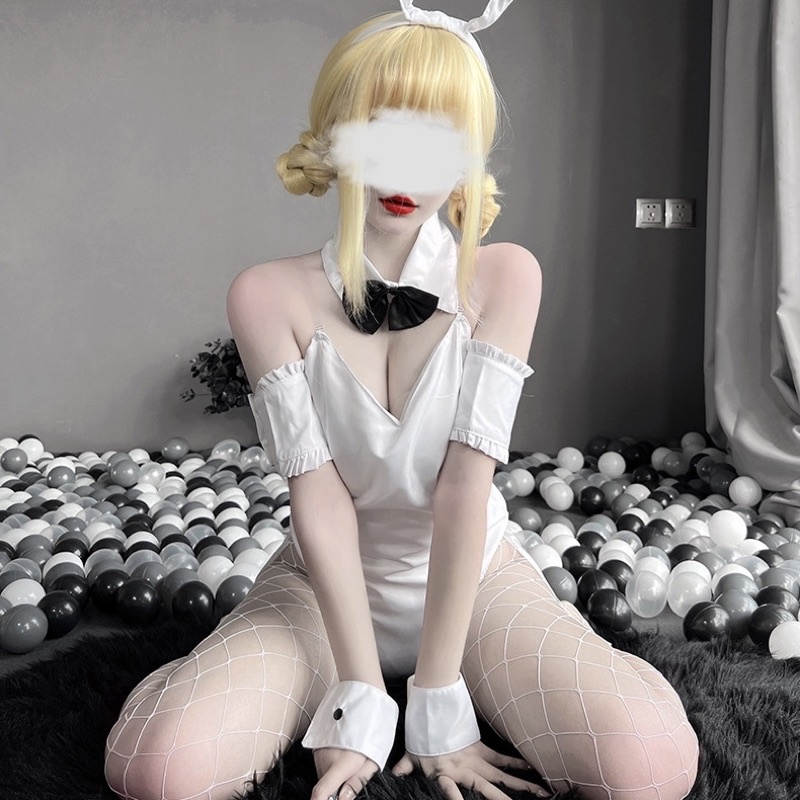 LL2474 - White Rabbit - Bodysuit Thỏ Trắng Siêu Dễ Thương Đu Trend Tiktok