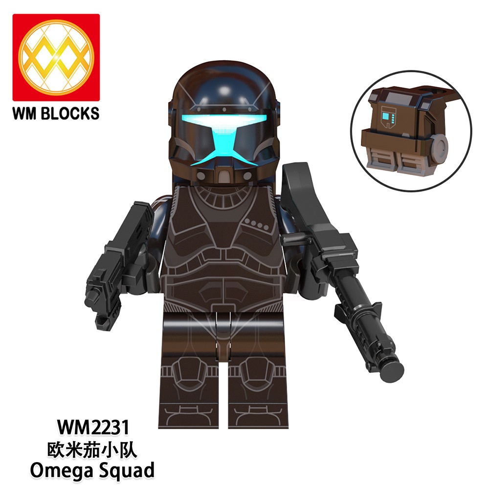 Minifigures Nhân Vật Trong Phim Cuộc Chiến Giữa Các Vì Sao Star Wars WM6124 Fixer Voca Sev Omega - Đồ Chơi Lắp Ráp Mini
