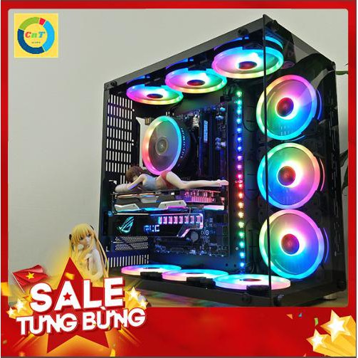 [Mã ELMS05 giảm 5% đơn 300k]Vỏ Case Máy Tính Coolmoon Aquarius Plus Đẹp-Độc-Lạ ( Bản Cao Cấp Nhất )