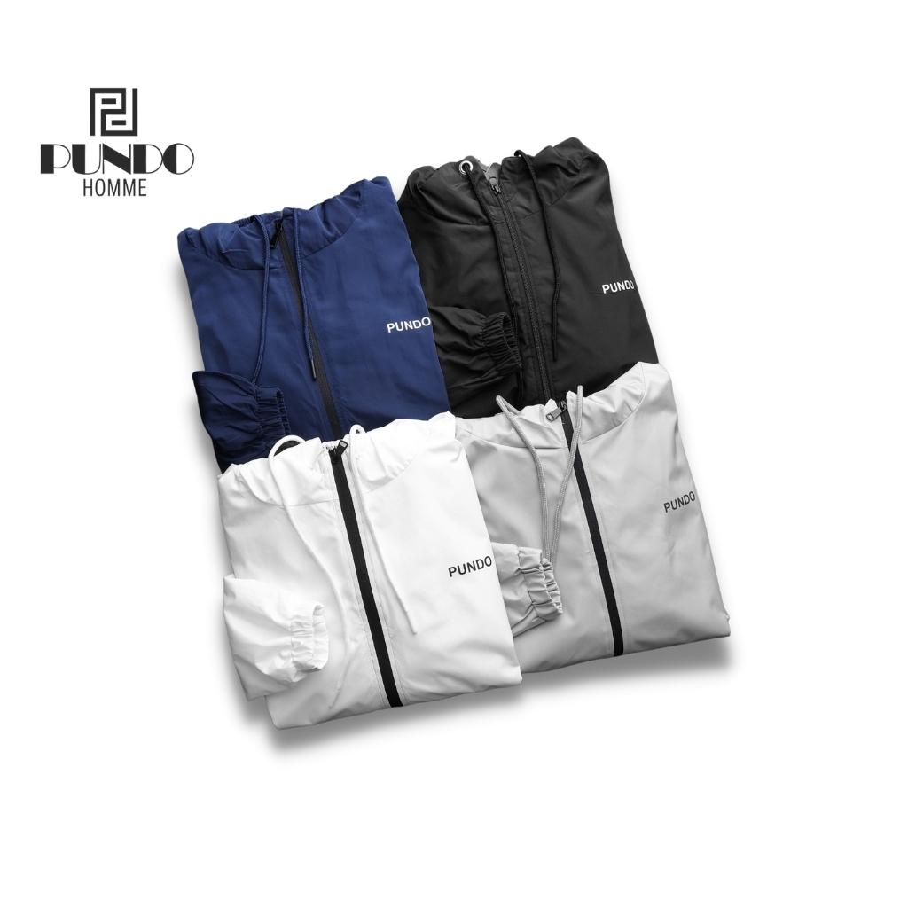 Áo khoác dù nam 2 lớp chống nắng nước PUNDOHOMME màu basic thời trang dễ phối AKPD16