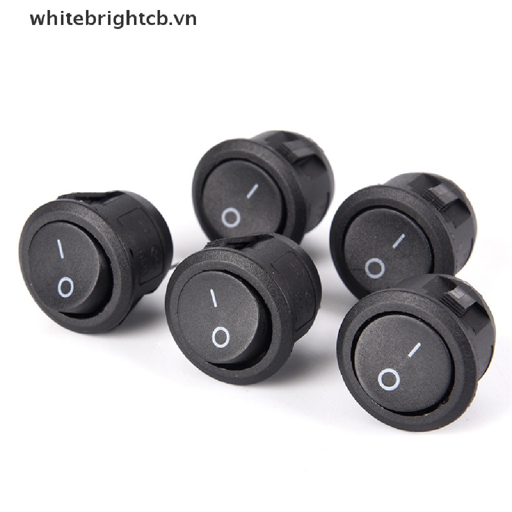 1 Công Tắc Tròn 2 Chấu ON-OFF SPST Kèm Vỏ Bọc Chống Thấm Nước Cho Xe Hơi