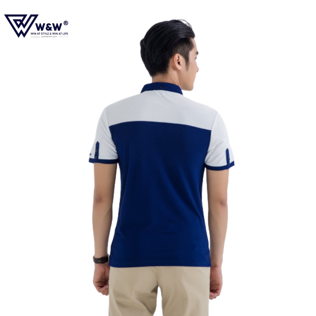 Áo Polo Nam Ngắn Tay Dáng Regular Fit W&amp;W WPO14, Áo Thun Nam Cổ Bẻ, Thiết Kế Trẻ Trung, Co Giãn, Bền Màu