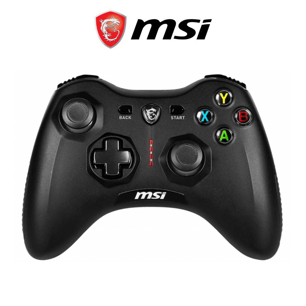 Tay Cầm Chơi Game Không Dây MSI Force GC30 V2 Dây Dài 2M, Tương Thích PS4, PC Laptop Windows, Điện Thoại Máy Tính Bảng