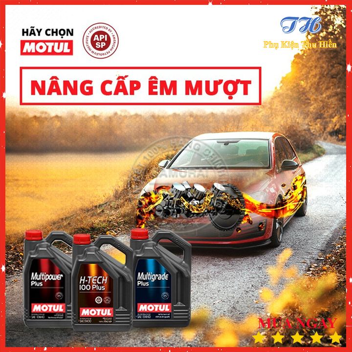 Nhớt Xe Hơi Motul Multigrade Plus 15W40 Bình 4 Lít - Hàng Chính Hãng