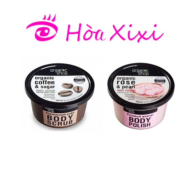 Tẩy da chết toàn thân Organic Coffee & Sugar Body Scrub