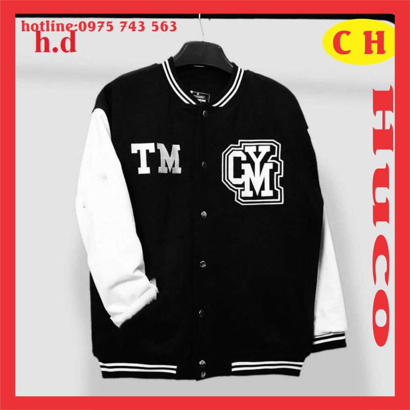 áo khoác bomber chất nỉ CYM, áo bomber thời trang thu đông nam nữ, form rộng unisex freesize giá rẻ ulzzang hàng 1 lớp
