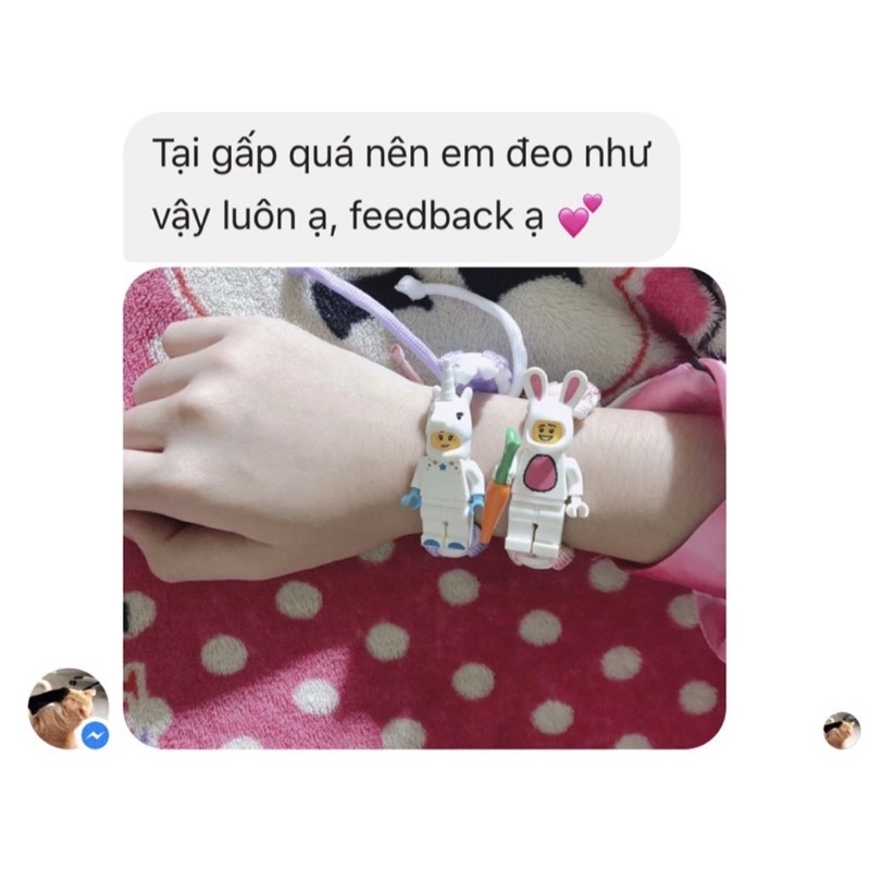 Vòng Tay Lego Dành Cho Nam Nữ,Vòng Tay Unisex Phong Cách Dễ Thương Phù Hợp Mang Đôi Couple