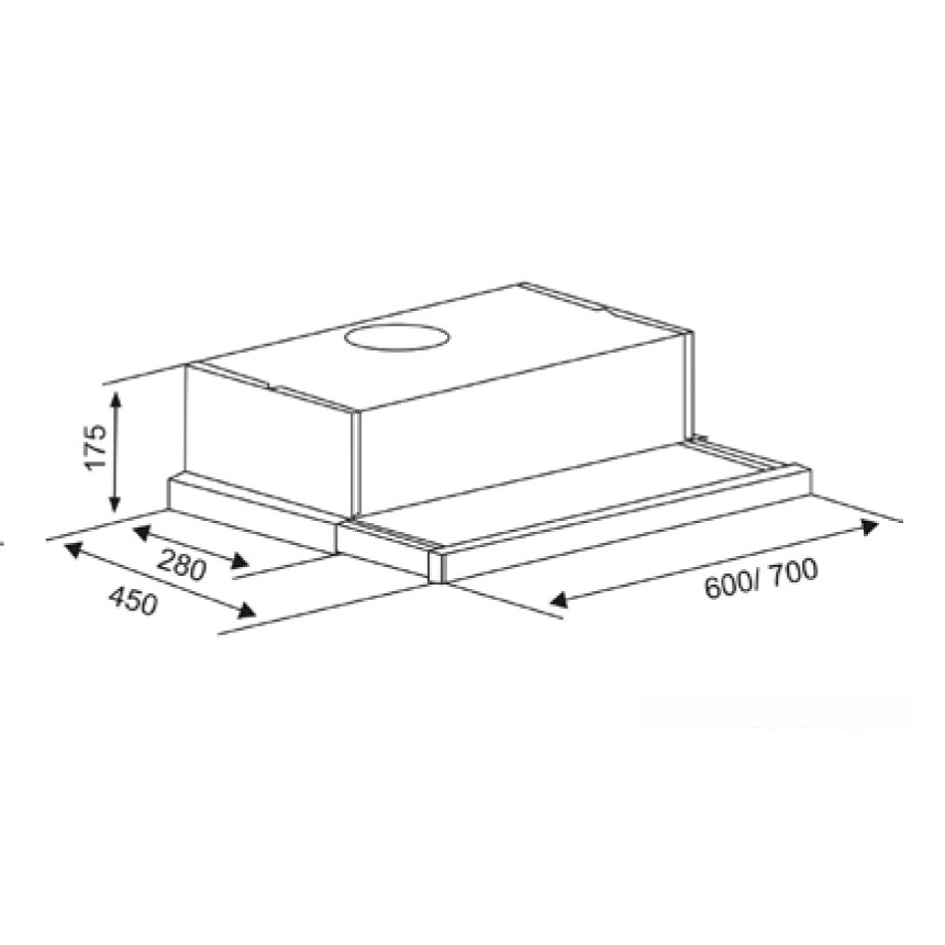 Máy hút mùi âm tủ Canzy CZ-6002SYP / CZ-7002SYP Bảo Hành 3 Năm