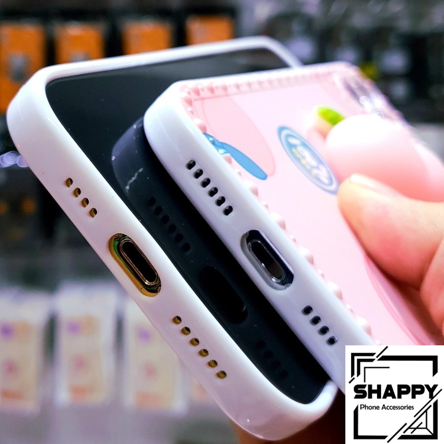 Ốp Lưng IPhone Trái Đào Mochi Dẻo Viền Vuông Các Dòng 7Plus/8Plus/X/XS/XsMax/11/11ProMax/12ProMax [Shappy Shop]