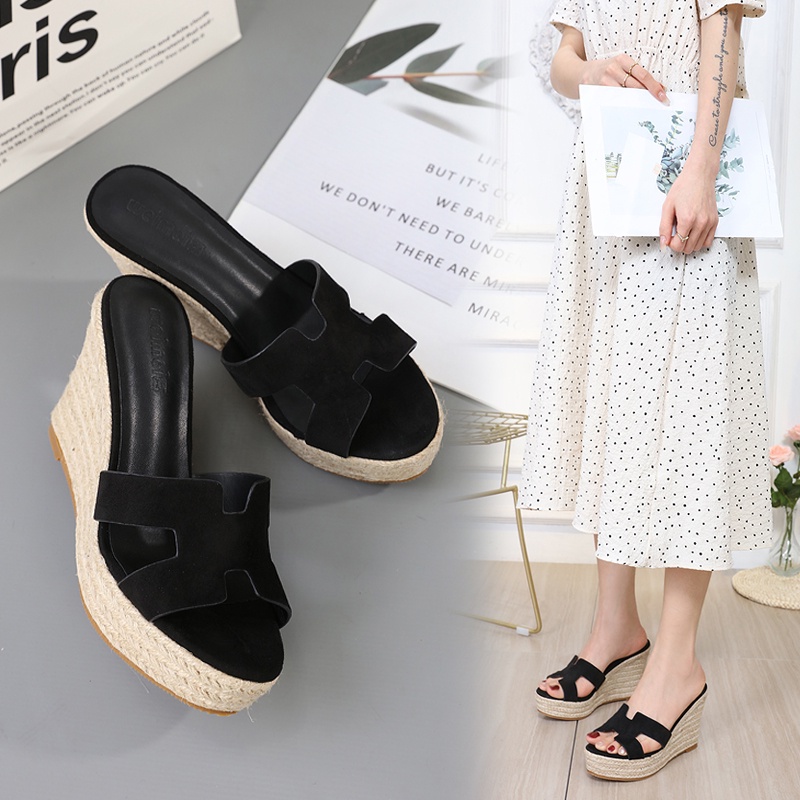 Dép chữ H đế xuồng gót cao 10cm size 34/39 (ảnh chụp thật)210922