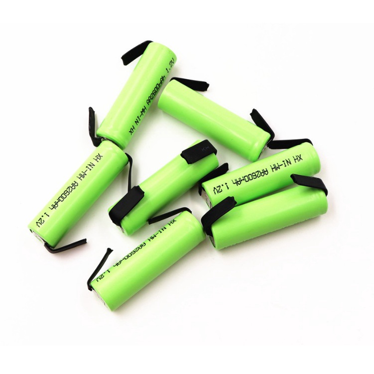 Pin sạc Lithium-Ion cỡ AA dung lượng 2600mAh 1.2V có hàn kết nối niken sẵn 2 đầu viên Pin