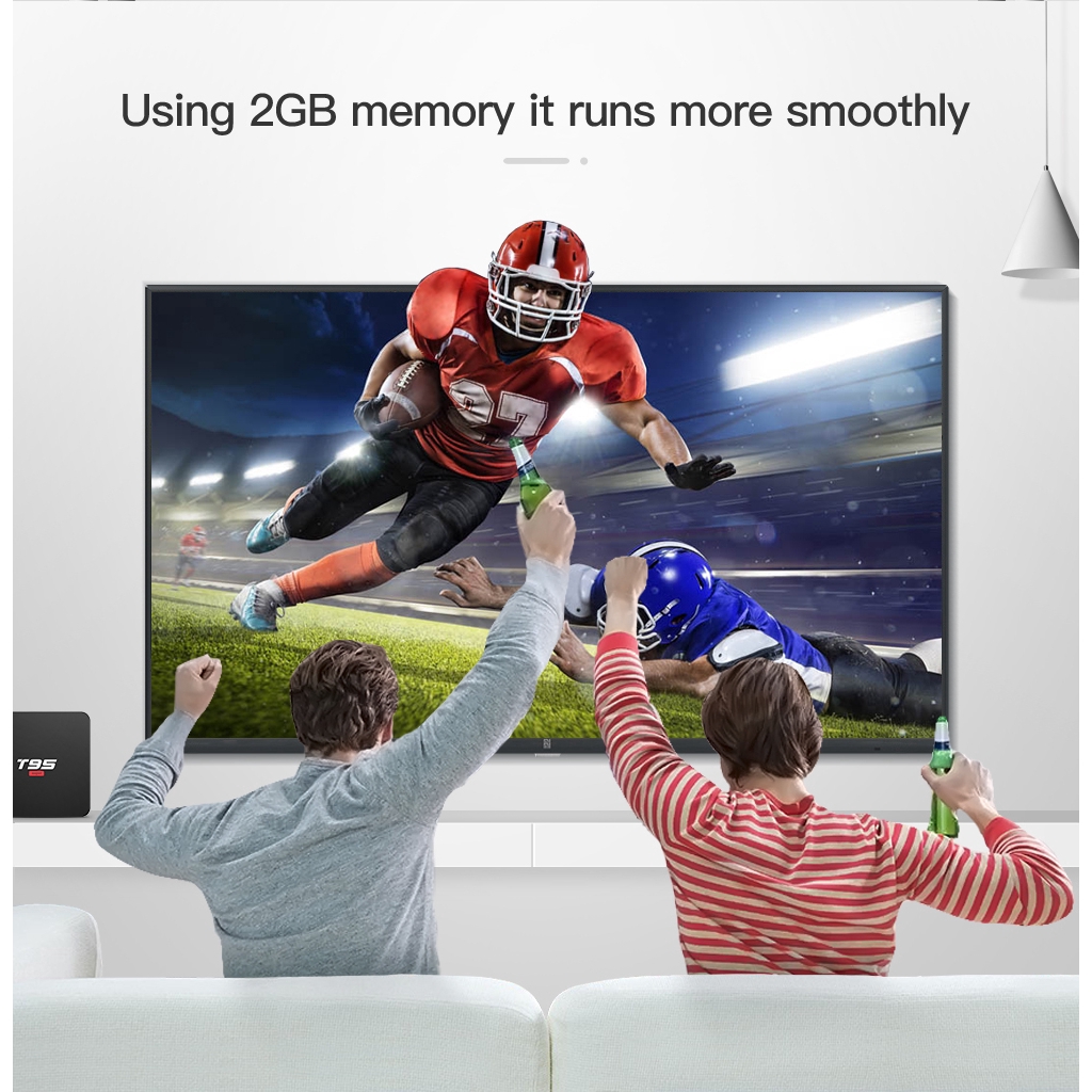 Thiết Bị Chuyển Đổi Tv Thường Thành Smart Tv Android 10 Tv Box T95 H3 Gpu G31 2gb Ddr3 Ram 16gb 2.4g Wifi Hd Ott Media Player
