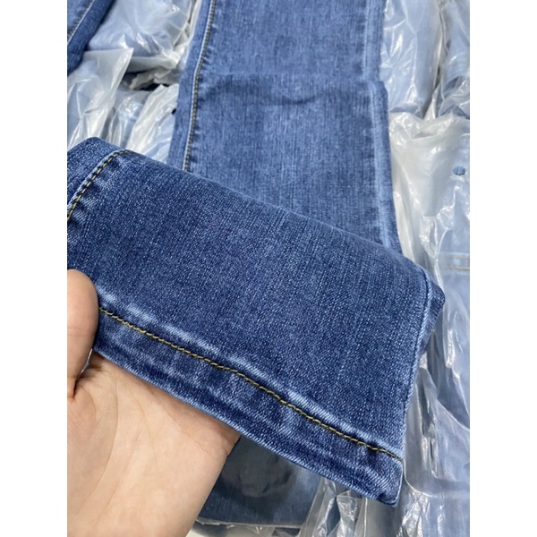Quần jeans loe có gấu siêu tôn dáng chất dãn đẹp