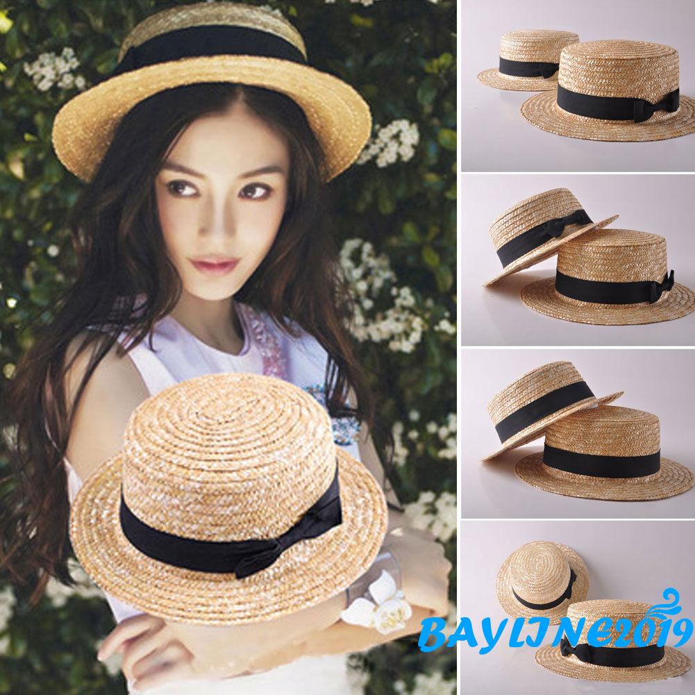 Nón vành chống nắng phong cách boho thời trang cho mẹ và bé
