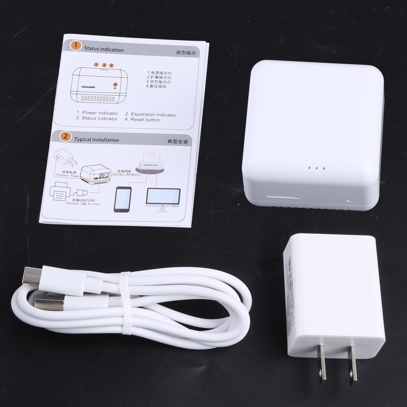 Bộ chuyển đổi mạng không dây WIN WiFi BT 4.0 USB 2.0 10/100Mbps RJ-45 LAN cho máy in