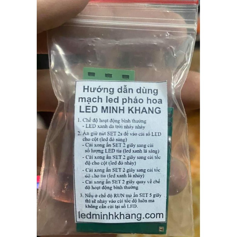 Mạch (Minh Khang - phiên bản đặc biệt) led hiệu ứng pháo hoa có âm thanh