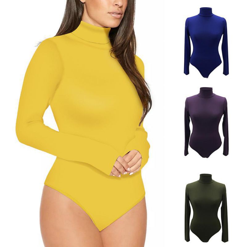 Bodysuit dài tay cổ lọ
