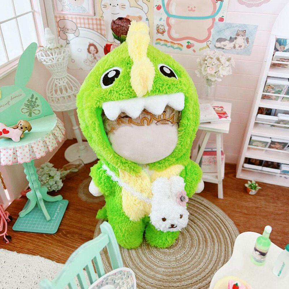 Áo Liền Quần Bằng Vải Lông Cho Búp Bê 20cm