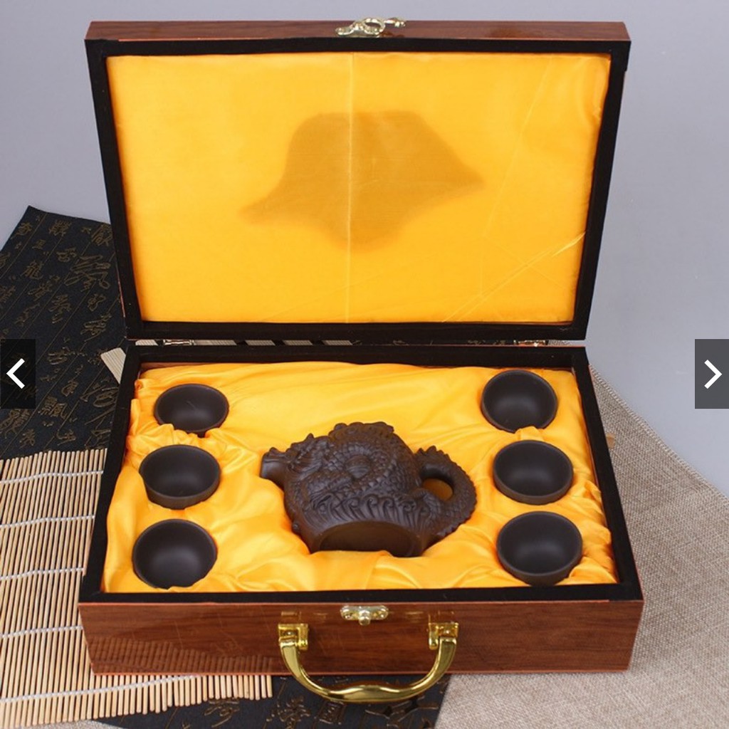 [GIAO 2H] [Bao bể vỡ] Bộ ấm trà tử sa Long Phượng sang trọng, chất lượng [Giá Xả Kho 2020] | BigBuy360 - bigbuy360.vn