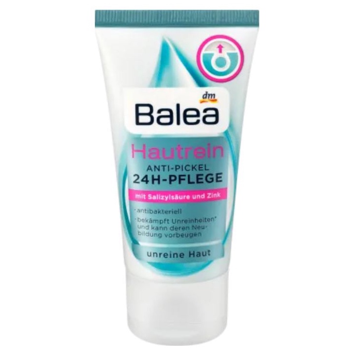Kem chấm mụn xẹp mụn nhanh Balea Hautrein Anti-Pickel 24h Pflege 50ml - Hàng nội địa Đức