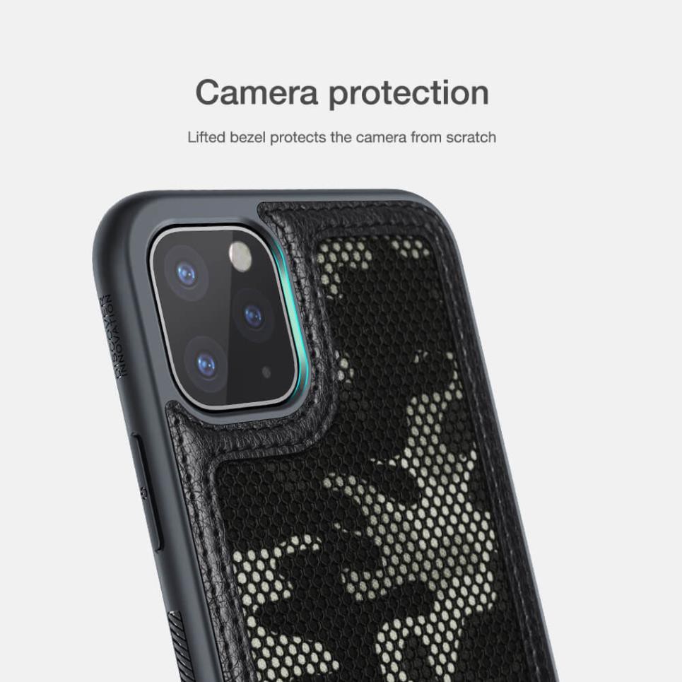 Ốp lưng chống sốc bảo vệ toàn diện cho iPhone 11 Pro Max hiệu Nillkin Camo (chống sốc cực tốt) - Hàng chính hãng