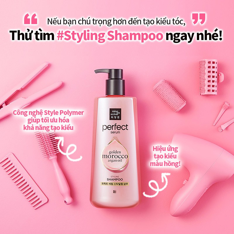 Dầu Gội Mise En Scene Perfect Serum Shampoo 680ml