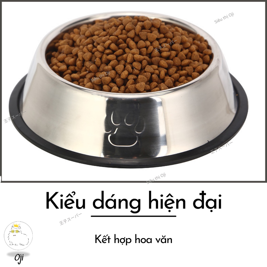 Bát Ăn Cho Chó Mèo Inox Thép không gỉ, không bết dầu
