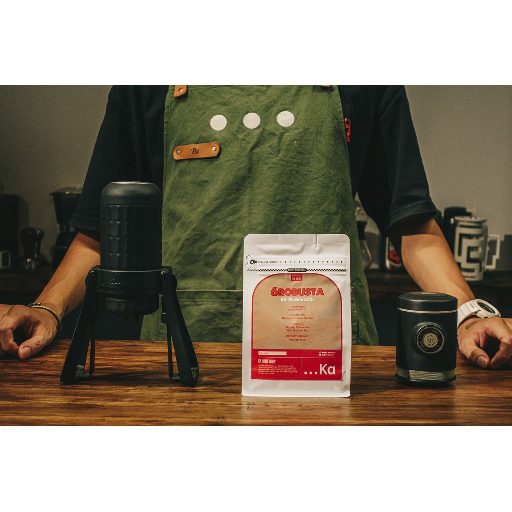 Cà phê nguyên chất FINE ROBUSTA, Cà phê FineRobusta từ Nông trại TamBa Hương Hoa trắng Chocolate Hậu vị dài và êm