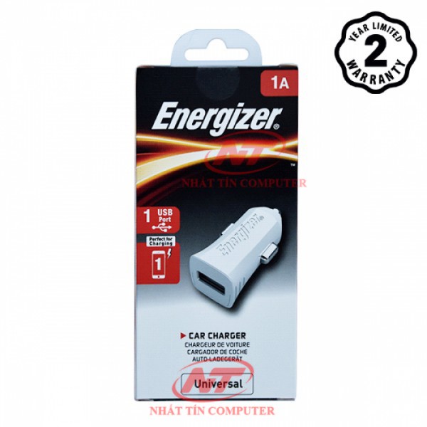 Cốc Sạc Ô tô Energizer 1A 1 cổng USB - Hãng phân phối chính thức